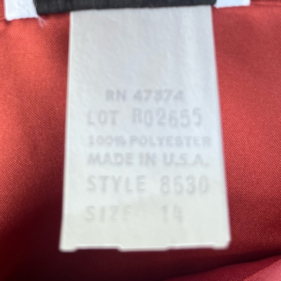 ORARE VINTAGE ORANGE PLEATED BLOUSE WOMENS 14 - Picture 7 of 7